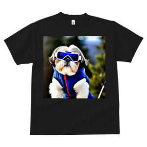 シーズー Tシャツ 犬愛 ユニークデザインレディース 犬ファン 半袖 春夏 プリント 大人カジュアル かわいい 人間用 ギフト 個性的 猛暑対策 スキーウェア シーズー スキーゴーグル