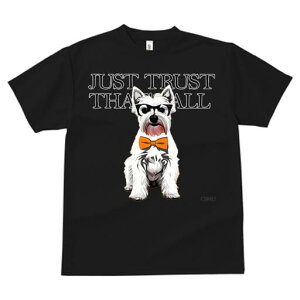 ウエストハイランドホワイトテリア Tシャツ 犬愛 ユニークデザインレディース 犬ファン 半袖 春夏 プリント 大人カジュアル かわいい 人間用 ギフト 個性的 猛暑対策 蝶ネクタイ ウエストハ