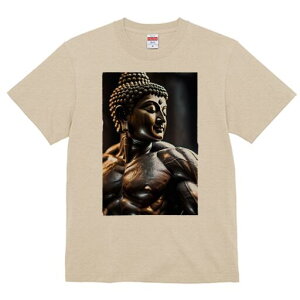 Tシャツ 犬愛 ユニークデザインレディース 犬ファン 半袖 春夏 プリント 大人カジュアル かわいい 人間用 ギフト 個性的 猛暑対策 仏像 筋肉 彫刻 瞑想 悟り