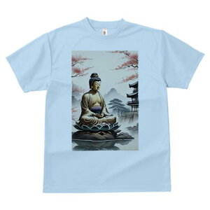 Tシャツ 犬愛 ユニークデザインレディース 犬ファン 半袖 春夏 プリント 大人カジュアル かわいい 人間用 ギフト 個性的 猛暑対策 仏像 仏教 蓮 瞑想 寺院