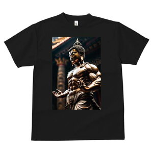 Tシャツ 犬愛 ユニークデザインレディース 犬ファン 半袖 春夏 プリント 大人カジュアル かわいい 人間用 ギフト 個性的 猛暑対策 仏像 筋肉 寺院 彫刻 仏教