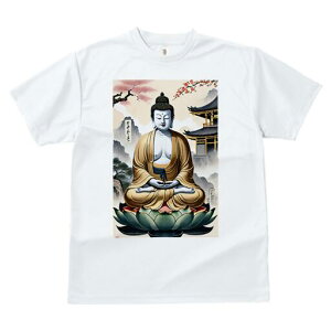 Tシャツ 犬愛 ユニークデザインレディース 犬ファン 半袖 春夏 プリント 大人カジュアル かわいい 人間用 ギフト 個性的 猛暑対策 仏 仏像 蓮 寺 禅