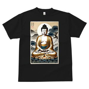 Tシャツ 犬愛 ユニークデザインレディース 犬ファン 半袖 春夏 プリント 大人カジュアル かわいい 人間用 ギフト 個性的 猛暑対策 仏像 仏教 瞑想 宗教 悟り