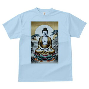 Tシャツ 犬愛 ユニークデザインレディース 犬ファン 半袖 春夏 プリント 大人カジュアル かわいい 人間用 ギフト 個性的 猛暑対策 仏 仏像 蓮の花 瞑想 悟り