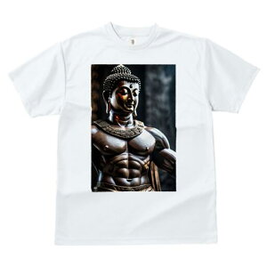 Tシャツ 犬愛 ユニークデザインレディース 犬ファン 半袖 春夏 プリント 大人カジュアル かわいい 人間用 ギフト 個性的 猛暑対策 仏像 筋肉 彫刻 瞑想 仏教