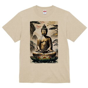 Tシャツ 犬愛 ユニークデザインレディース 犬ファン 半袖 春夏 プリント 大人カジュアル かわいい 人間用 ギフト 個性的 猛暑対策 仏 仏像 蓮の花 瞑想 悟り