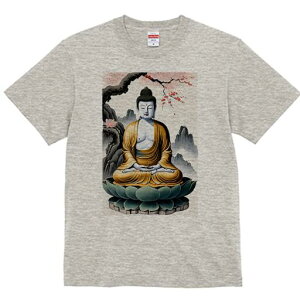 Tシャツ 犬愛 ユニークデザインレディース 犬ファン 半袖 春夏 プリント 大人カジュアル かわいい 人間用 ギフト 個性的 猛暑対策 仏 仏像 蓮 瞑想 悟り