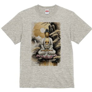 Tシャツ 犬愛 ユニークデザインレディース 犬ファン 半袖 春夏 プリント 大人カジュアル かわいい 人間用 ギフト 個性的 猛暑対策 仏 仏像 蓮 瞑想 悟り