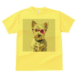 ウエストハイランドホワイトテリア Tシャツ 犬愛 ユニークデザインレディース 犬ファン 半袖 春夏 プリント 大人カジュアル かわいい 人間用 ギフト 個性的 猛暑対策 メガネ ウエストハイラ