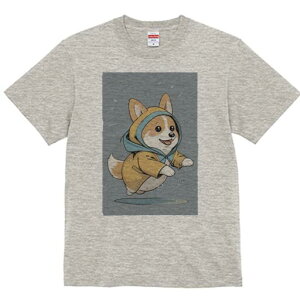 コーギー Tシャツ 犬愛 ユニークデザインレディース 犬ファン 半袖 春夏 プリント 大人カジュアル かわいい 人間用 ギフト 個性的 猛暑対策 レインコート コーギー 雨
