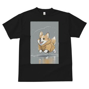 コーギー Tシャツ 犬愛 ユニークデザインレディース 犬ファン 半袖 春夏 プリント 大人カジュアル かわいい 人間用 ギフト 個性的 猛暑対策 雨 コーギー レインコート