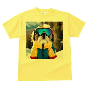 シーズー Tシャツ 犬愛 ユニークデザインレディース 犬ファン 半袖 春夏 プリント 大人カジュアル かわいい 人間用 ギフト 個性的 猛暑対策 スキーウェア シーズー スキーゴーグル 雪山