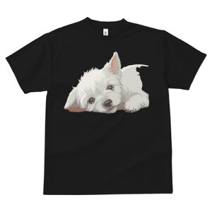 ウエストハイランドホワイトテリア Tシャツ 犬愛 ユニークデザインレディース 犬ファン 半袖 春夏 プリント 大人カジュアル かわいい 人間用 ギフト 個性的 猛暑対策 かわいい ウエストハイ