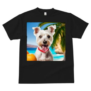 ウエストハイランドホワイトテリア Tシャツ 犬愛 ユニークデザインレディース 犬ファン 半袖 春夏 プリント 大人カジュアル かわいい 人間用 ギフト 個性的 猛暑対策 ビーチ ウエストハイラ