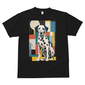 ダルメシアン Tシャツ 犬愛 ユニークデザインレディース 犬ファン 半袖 春夏 プリント 大人カジュアル かわいい 人間用 ギフト 個性的 猛暑対策 ポップアート ダルメシアン スタイリッシュ