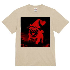 パグ Tシャツ 犬愛 ユニークデザインレディース 犬ファン 半袖 春夏 プリント 大人カジュアル かわいい 人間用 ギフト 個性的 猛暑対策 パグ 魔女の帽子 魔法使いの帽子 ハート 愛