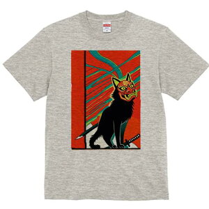 Tシャツ 和風 和柄 男気 和モダン 日本画風 浮世絵風 ヤンキー アウトローメンズ キッズ 半袖 春夏 プリント カジュアル ジャパニーズ 人間用 かっこいい 侍 刀 マスク アート