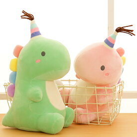 恐竜 おもちゃ ぬいぐるみ 女の子 韓国 誕生日 プレゼント だっこ かわいい 雑貨 癒し系 ふわふわ 人形 インテリア 柔らかい 緑 ピンク