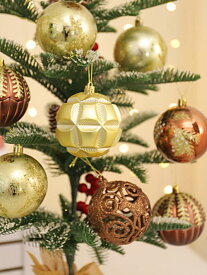 クリスマスツリー オーナメント ボール 飾り セット おしゃれ デコレーション ペンダント ラメ キラキラ パーティー 赤 ゴールド シルバー