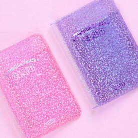 パスポートケース かわいい 韓国 透明 ホログラム加工 キラキラ 海外 旅行 カードケース チケットホルダー ピンク 紫 レディース