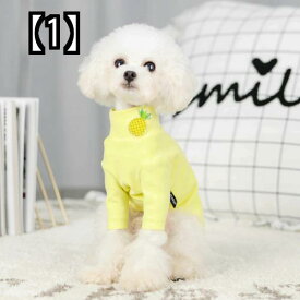 楽しい犬 服 春 フルーツ コットン ボトミング シャツ 快適な小型犬 テディ VIP ビション 猫