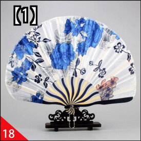 中華風扇子　女性用扇子折りたたみ式扇子　日本のシルクファン　女性夏の涼しい扇子　古典的な扇子