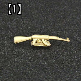 ハロウィン 歯 グリル ヒップホップ メッキ AK 47 シェイプ ゴールド ブレース ヨーロッパとアメリカ　ゴールド 歯 ヒップホップ シングル 製品 光沢のある ゴールド ブレース
