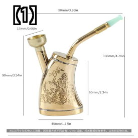 キセル 煙管 ハンドヘルド ポータブル メンズ 水たばこ デュアル ユース 純銅 水 フィルター 水 パイプ 昔ながらの長寿 パイプ