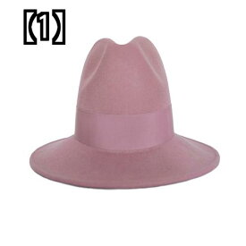 帽子 おしゃれ ニッチなデザイン ウール帽子 冬用のウールのジャズ帽子 フェルト帽子 ウール帽子