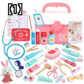 子供のおもちゃ おままごとセット ごっこ遊び 子供の小さな 医者のおもちゃ 医療 ボックス 注射 看護師 プレイハウス