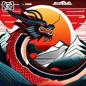 タロットクロス 占い 神秘的 冬 新年 お正月 成人式 辰年 ドラゴン お祝い 富士山 日の出 和風 タペストリー かっこいい エレガント 祭壇 正方形