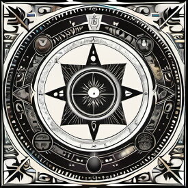 タロットクロス タペストリー 大判 40cm~180cm 祭壇 正方形 魔法陣 曼荼羅 繊細 シンプル モノクロ 白黒 ブラック
