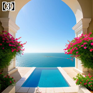 タペストリー インテリア 夏 海 ヨーロッパ風 オーシャンビュー リゾート 自然風景 花 春 タロットクロス おしゃれ 撮影背景