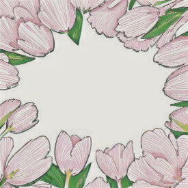 タペストリー 韓国風 かわいい チューリップ柄 ピンク 花柄 タロットクロス 小さめ 大判 20cm～120cm プリント 占い グッズ