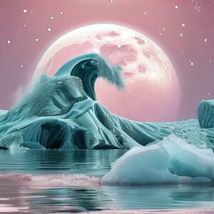 タロットクロス tarot 占い 神秘的 タペストリー おしゃれ 祭壇 撮影背景 正方形 グッズ アクセサリー ピンク 青 白 氷山 月 海 星 空 ピンク 白 水 山 黄色 月 山 花 空 木 風景 湖 枠 黒 星