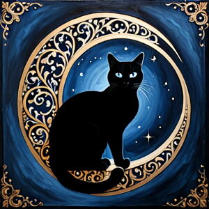 タロットクロス tarot 占い 神秘的 タペストリー おしゃれ 祭壇 撮影背景 正方形 グッズ アクセサリー 黒 緑 猫 月 星 夜 魔法 黄色 神秘 アート デザイン 動物 グレー 絵 フレーム 青 絵画 芸術