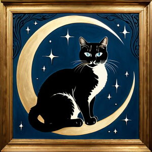 タロットクロス tarot 占い 神秘的 タペストリー おしゃれ 祭壇 撮影背景 正方形 グッズ アクセサリー 黒 緑 猫 月 星 夜 魔法 黄色 神秘 アート デザイン 動物 グレー 絵 フレーム 青 絵画 芸術