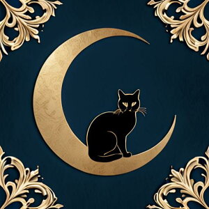 タロットクロス tarot 占い 神秘的 タペストリー おしゃれ 祭壇 撮影背景 正方形 グッズ アクセサリー 黒 緑 猫 月 星 夜 魔法 黄色 神秘 アート デザイン 動物 グレー 絵 フレーム 青 絵画 芸術