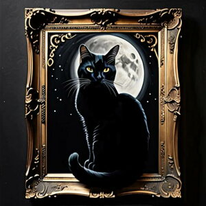 タロットクロス tarot 占い 神秘的 タペストリー おしゃれ 祭壇 撮影背景 正方形 グッズ アクセサリー 黒 緑 猫 月 星 夜 魔法 黄色 神秘 アート デザイン 動物 グレー 絵 フレーム 青 絵画 芸術