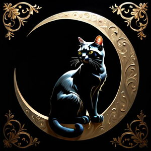 タロットクロス tarot 占い 神秘的 タペストリー おしゃれ 祭壇 撮影背景 正方形 グッズ アクセサリー 黒 緑 猫 月 星 夜 魔法 黄色 神秘 アート デザイン 動物 グレー 絵 フレーム 青 絵画 芸術