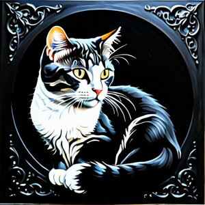 タロットクロス tarot 占い 神秘的 タペストリー おしゃれ 祭壇 撮影背景 正方形 グッズ アクセサリー 黒 緑 猫 月 星 夜 魔法 黄色 神秘 アート デザイン 動物 グレー 絵 フレーム 青 絵画 芸術