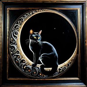 タロットクロス tarot 占い 神秘的 タペストリー おしゃれ 祭壇 撮影背景 正方形 グッズ アクセサリー 黒 緑 猫 月 星 夜 魔法 黄色 神秘 アート デザイン 動物 グレー 絵 フレーム 青 絵画 芸術