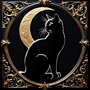 タロットクロス tarot 占い 神秘的 タペストリー おしゃれ 祭壇 撮影背景 正方形 グッズ アクセサリー 黒 緑 猫 月 星 夜 魔法 黄色 神秘 アート デザイン 動物 グレー 絵 フレーム 青 絵画 芸術