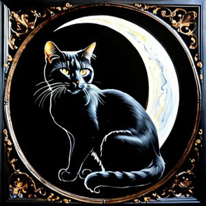 タロットクロス tarot 占い 神秘的 タペストリー おしゃれ 祭壇 撮影背景 正方形 グッズ アクセサリー 黒 緑 猫 月 星 夜 魔法 黄色 神秘 アート デザイン 動物 グレー 絵 フレーム 青 絵画 芸術