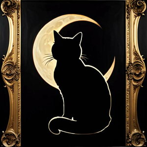 タロットクロス tarot 占い 神秘的 タペストリー おしゃれ 祭壇 撮影背景 正方形 グッズ アクセサリー 黒 緑 猫 月 星 夜 魔法 黄色 神秘 アート デザイン 動物 グレー 絵 フレーム 青 絵画 芸術