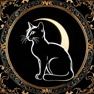 タロットクロス tarot 占い 神秘的 タペストリー おしゃれ 祭壇 撮影背景 正方形 グッズ アクセサリー 黒 緑 猫 月 星 夜 魔法 黄色 神秘 アート デザイン 動物 グレー 絵 フレーム 青 絵画 芸術