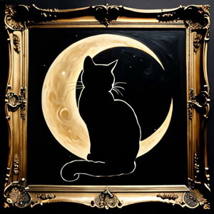 タロットクロス tarot 占い 神秘的 タペストリー おしゃれ 祭壇 撮影背景 正方形 グッズ アクセサリー 黒 緑 猫 月 星 夜 魔法 黄色 神秘 アート デザイン 動物 グレー 絵 フレーム 青 絵画 芸術