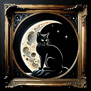 タロットクロス tarot 占い 神秘的 タペストリー おしゃれ 祭壇 撮影背景 正方形 グッズ アクセサリー 黒 緑 猫 月 星 夜 魔法 黄色 神秘 アート デザイン 動物 グレー 絵 フレーム 青 絵画 芸術