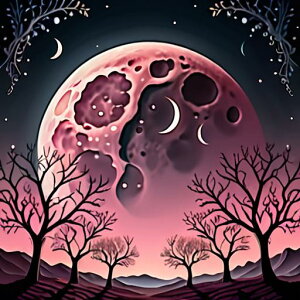 タロットクロス tarot 占い 神秘的 タペストリー おしゃれ 祭壇 撮影背景 正方形 グッズ アクセサリー ピンク 黒 月 夜 風景 生命の樹 宇宙