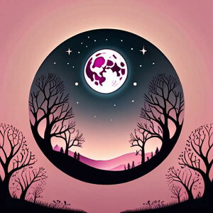 タロットクロス tarot 占い 神秘的 タペストリー おしゃれ 祭壇 撮影背景 正方形 グッズ アクセサリー 黒 ピンク 木 生命の樹 月 星空 風景